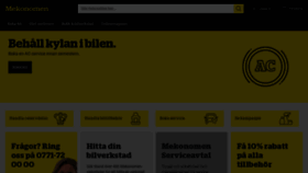 What Mekonomen.se website looked like in 2023 (This year)