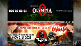 What Mrolympia.com website looked like in 2023 (This year)