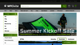 What Mackiteboarding.com website looked like in 2023 (This year)