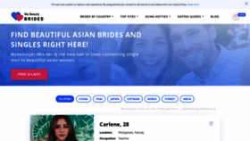 What Mybeautybrides.net website looked like in 2023 (This year)