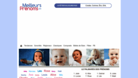 What Meilleursprenoms.com website looked like in 2023 (This year)