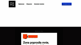 What Memy.pl website looked like in 2023 (This year)