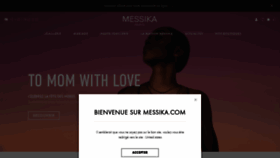 What Messika.com website looked like in 2023 (This year)