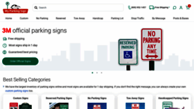 What Myparkingsign.com website looked like in 2023 (This year)