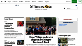 What Meridianstar.com website looked like in 2023 (This year)