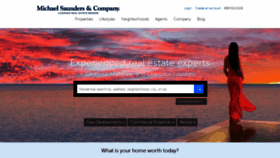 What Michaelsaunders.com website looked like in 2023 (2 years ago)