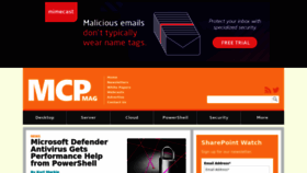 What Mcpmag.com website looked like in 2023 (This year)