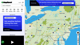 What Mapquest.ca website looked like in 2023 (This year)