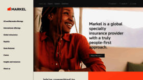What Markel.com website looked like in 2023 (This year)