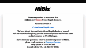 What Mibiz.com website looked like in 2023 (This year)