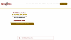 What Marques.org website looked like in 2023 (This year)