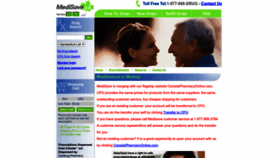 What Medisave.ca website looked like in 2023 (This year)