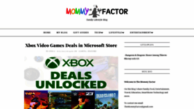 What Mommyfactor.net website looked like in 2023 (This year)
