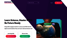 What Mergevr.com website looked like in 2023 (This year)