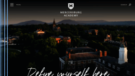 What Mercersburg.edu website looked like in 2023 (This year)