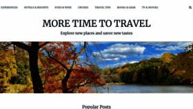 What Moretimetotravel.com website looked like in 2023 (This year)