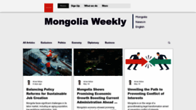 What Mongoliaweekly.org website looked like in 2023 (This year)