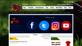 What Mumbaicricket.com website looked like in 2023 (This year)