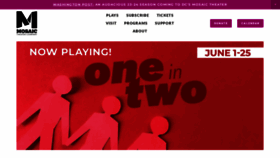 What Mosaictheater.org website looked like in 2023 (This year)