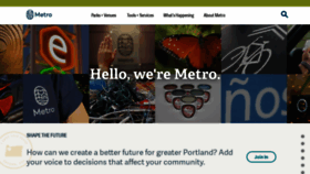 What Metro-region.org website looked like in 2023 (This year)