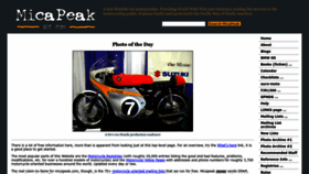 What Micapeak.com website looked like in 2023 (2 years ago)