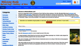 What Milestonebooks.com website looked like in 2023 (This year)
