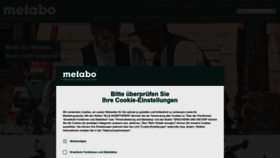 What Metabo.de website looked like in 2023 (This year)