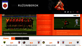 What Mfkruzomberok.sk website looked like in 2023 (2 years ago)