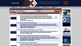 What Memsnet.org website looked like in 2023 (2 years ago)