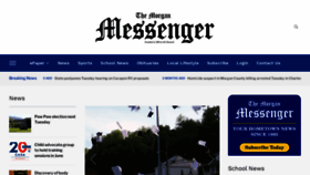 What Morganmessenger.com website looked like in 2023 (This year)