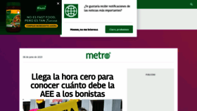 What Metro.pr website looked like in 2023 (This year)