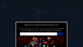What Manchestertheatres.com website looked like in 2023 (This year)