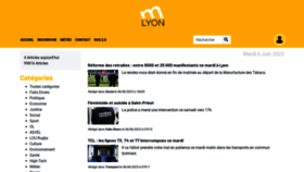 What Mlyon.fr website looked like in 2023 (This year)