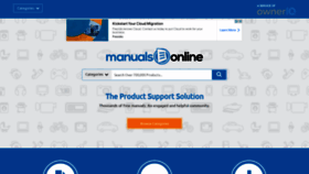 What Manualsonline.com website looked like in 2023 (This year)