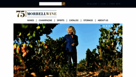 What Morrellwine.com website looked like in 2023 (This year)