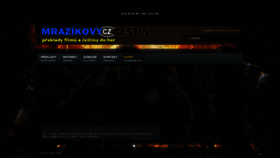 What Mrazikovycestiny.cz website looked like in 2023 (This year)
