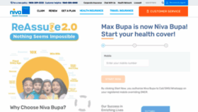 What Maxbupa.com website looked like in 2023 (This year)