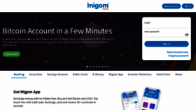 What Migom.com website looked like in 2023 (This year)