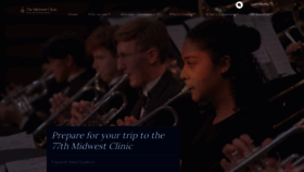 What Midwestclinic.org website looked like in 2023 (This year)