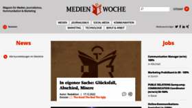 What Medienwoche.ch website looked like in 2023 (This year)