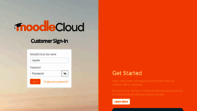 What Moodlecloud.com website looked like in 2023 (2 years ago)