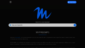 What Myfreemp3.app website looked like in 2023 (2 years ago)