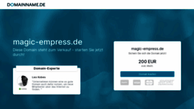 What Magic-empress.de website looked like in 2023 (This year)