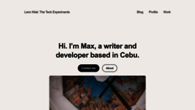 What Max.limpag.com website looked like in 2023 (This year)
