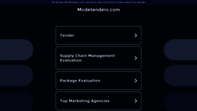 What Mcdetenders.com website looked like in 2023 (This year)
