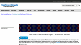 What Machineknittingetc.com website looked like in 2023 (This year)