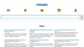 What Mosaec.com website looked like in 2023 (This year)