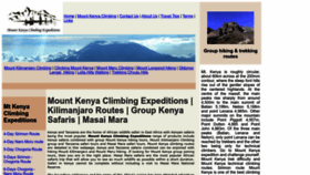 What Mountkenyaclimbing.com website looked like in 2023 (This year)