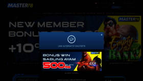 What Master78bet.com website looked like in 2023 (This year)