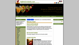 What Mybestcocktails.com website looked like in 2023 (This year)